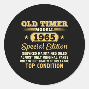 Sticker Rond Old Timer Modell 1965 Special Edition