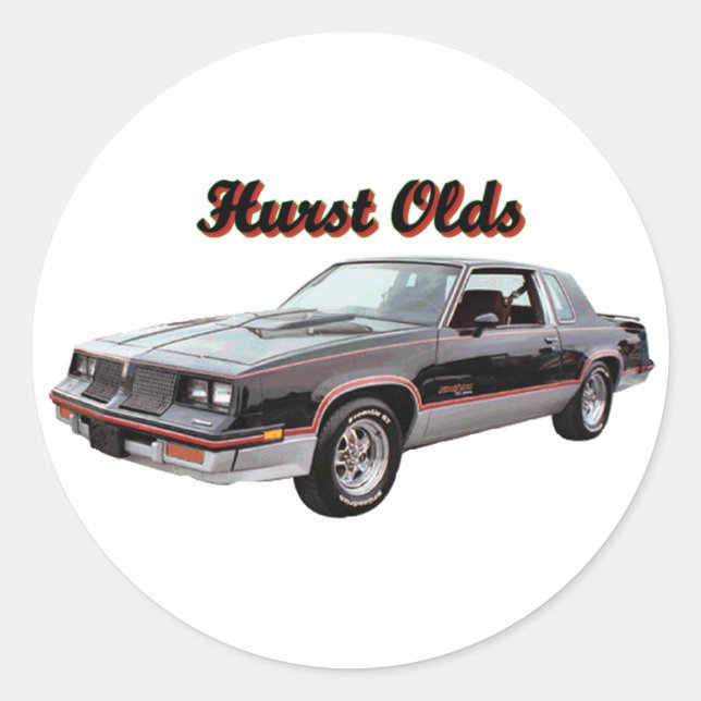 Sticker Rond Olds : Hurst (Devant)