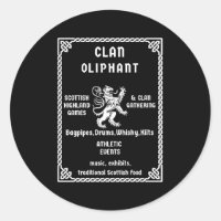 Oliphant Scottish Clan Descendant