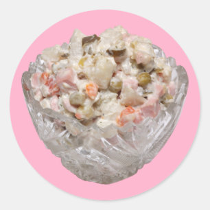 Sticker Rond Olivier Salad