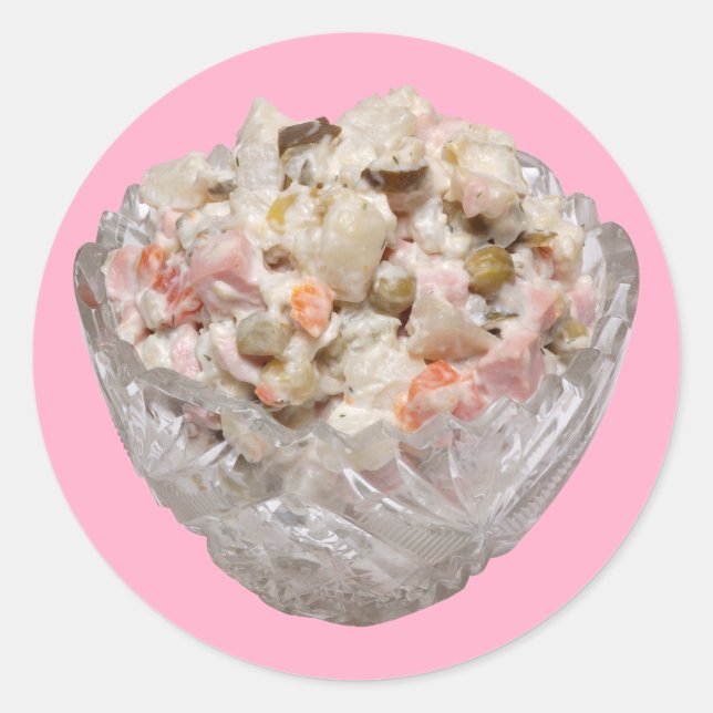 Sticker Rond Olivier Salad (Devant)