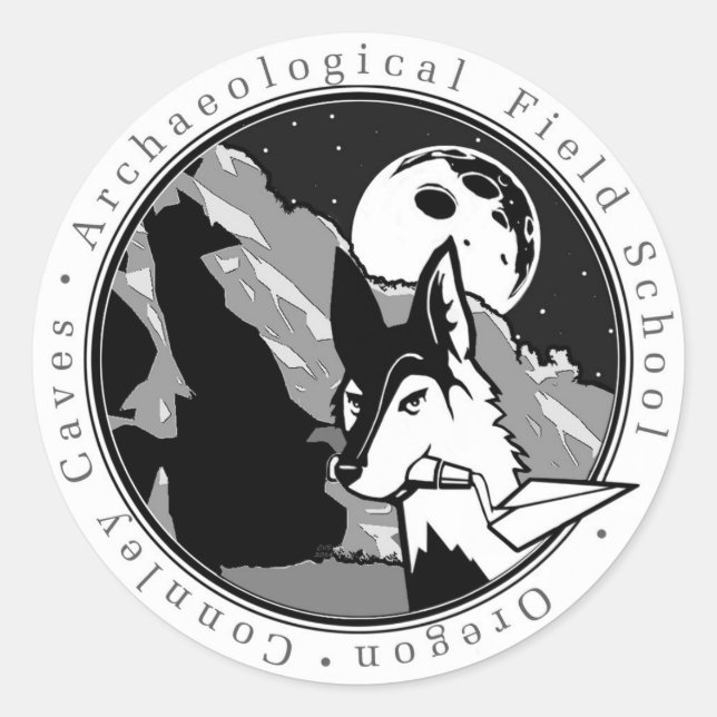 Sticker Rond Ol'Willard l'autocollant rond Coyote (Devant)