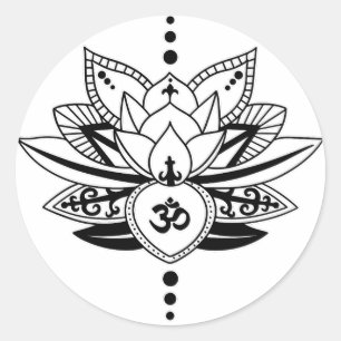 Sticker Rond OM Lotus