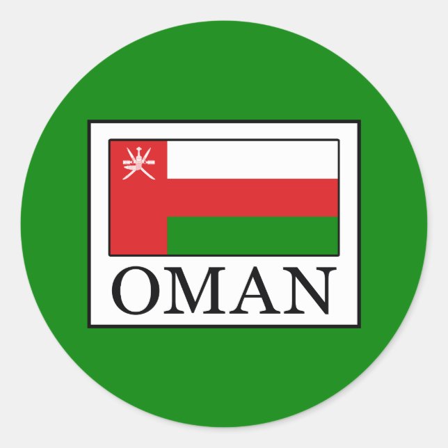 Sticker Rond Oman (Devant)