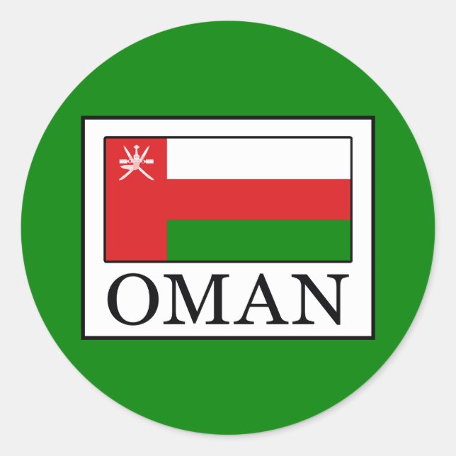 Sticker Rond Oman (Devant)