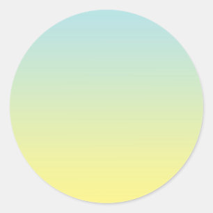 Sticker Rond Ombre bleu et jaune