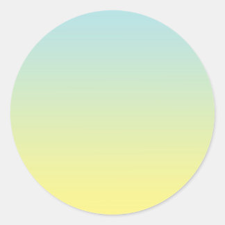 Sticker Rond Ombre bleu et jaune