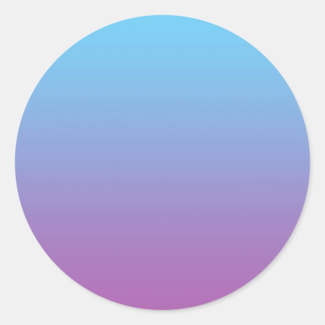Sticker Rond Ombre bleu et violet (Devant)