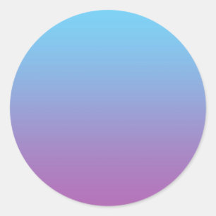 Sticker Rond Ombre bleu et violet