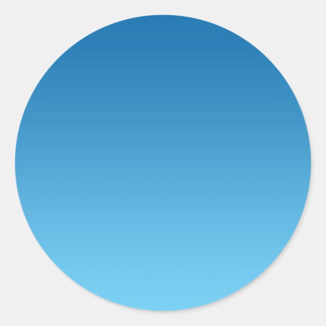 Sticker Rond Ombre bleu foncé (Devant)