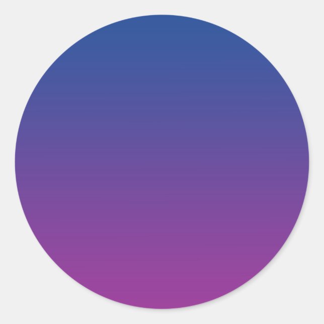 Sticker Rond Ombre bleu foncé et violet (Devant)