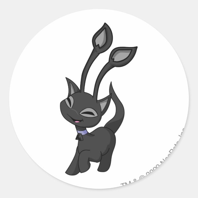 Sticker Rond Ombre d'Aisha (Devant)