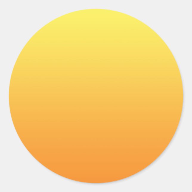 Sticker Rond Ombre jaune et orange (Devant)