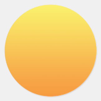 Sticker Rond Ombre jaune et orange