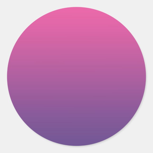 Sticker Rond Ombre rose et violet (Devant)