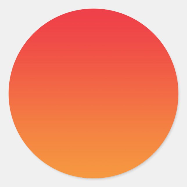 Sticker Rond Ombre rouge et orange (Devant)