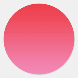 Sticker Rond Ombre rouge et rose