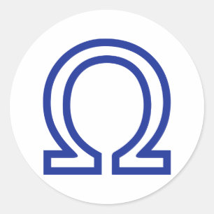Sticker Rond Oméga