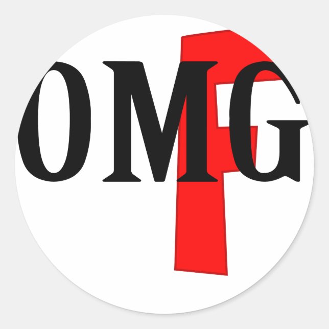 Sticker Rond omg (Devant)