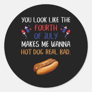 Sticker Rond On Dirait Le 4 Juillet Fête De L'Indépendance