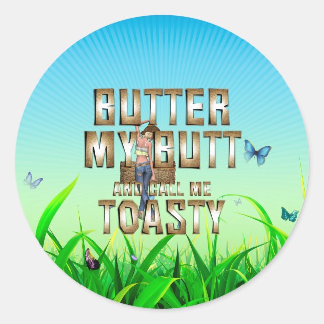 Sticker Rond ON M'Appelle Toasty (Devant)