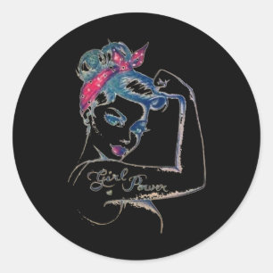 Sticker Rond On Peut Le Traiter Rosie Riveter Cancer Du Sein Fi