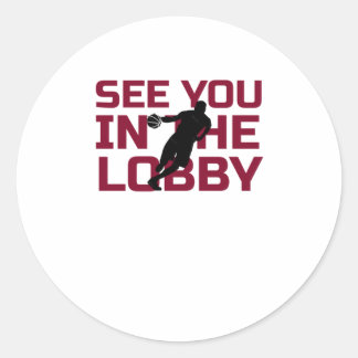 Sticker Rond On Se Voit Dans Le Lob