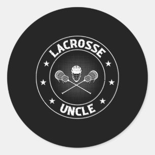 Sticker Rond Oncle de crosse - Lacrosse Lacrosse Lacrosse Pl