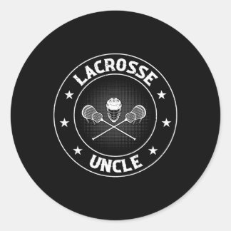 Sticker Rond Oncle de crosse - Lacrosse Lacrosse Lacrosse Pl