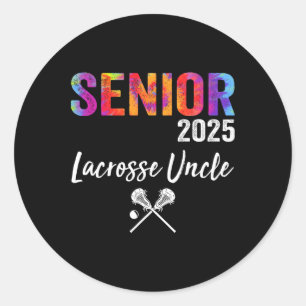 Sticker Rond Oncle de crosse senior Cl 2025 Lacrosse de fin d'é