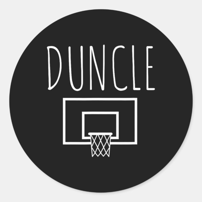 Sticker Rond Oncle Duncle Fun Basket (Devant)