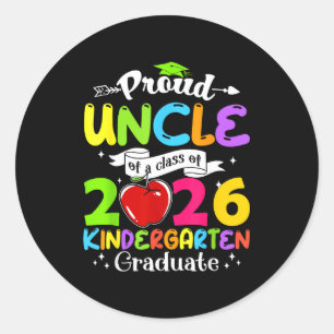Sticker Rond Oncle super fier d'une promotion de diplômés 2026 