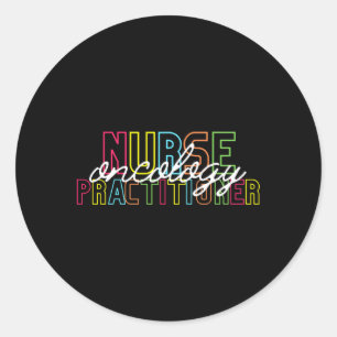 Sticker Rond Oncologie Infirmière Praticien Diplôme Nouvelle In