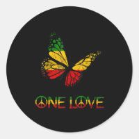 One Love Butterfly Rasta Reggae