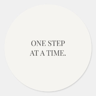 Sticker Rond One Step at a Time – Gentle Encouragment Series