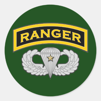 Sticker Rond Onglet Ranger & Jump Wings - Combat