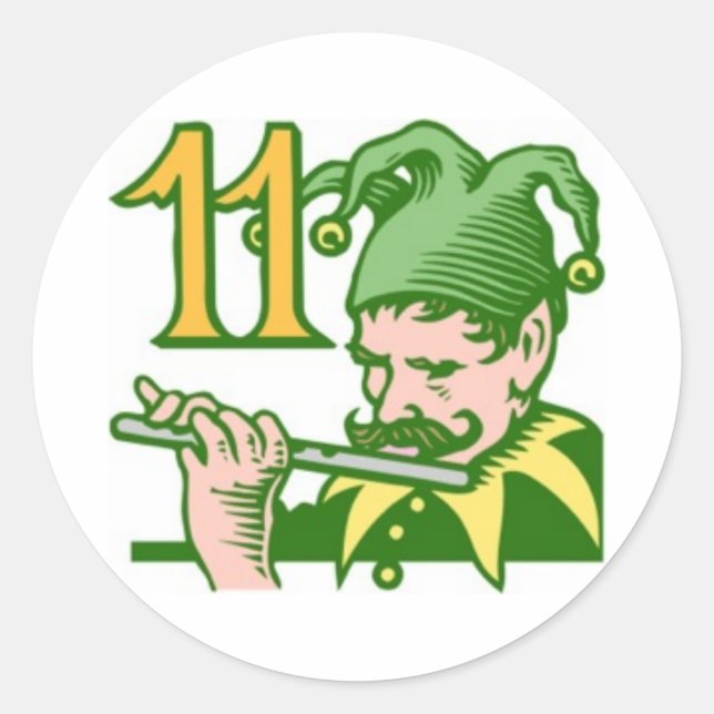 Sticker Rond Onze tuyères (Devant)