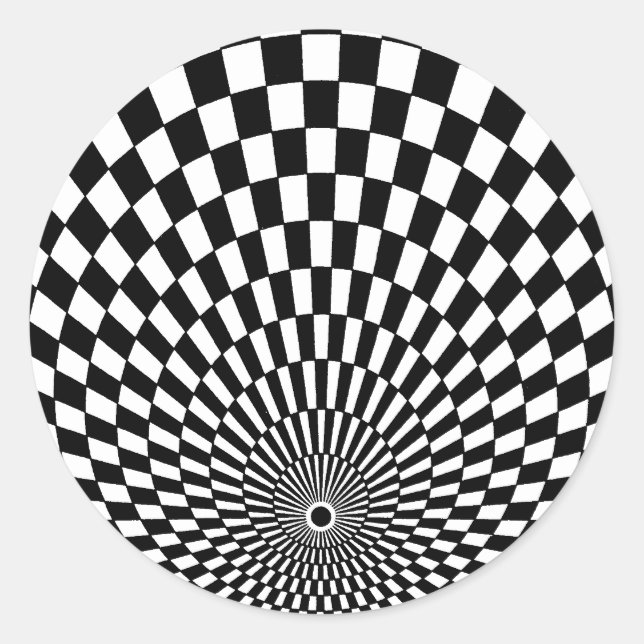 Sticker Rond OP -Art #2 à Emporio Moffa (Devant)