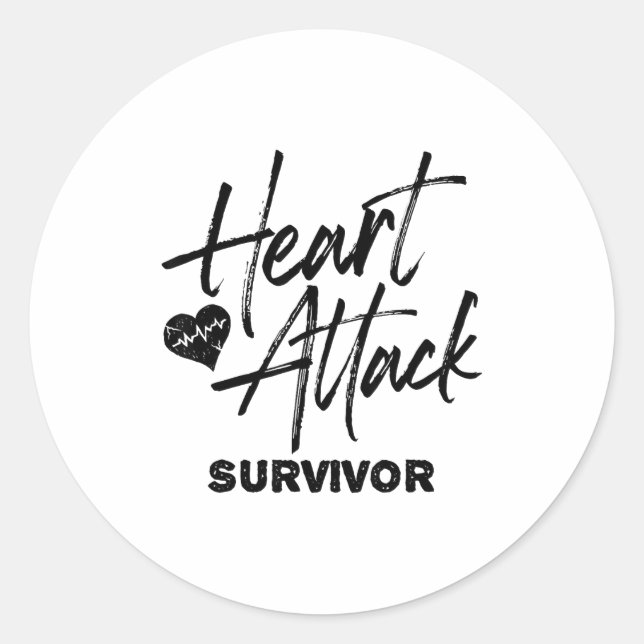 Sticker Rond Open Heart Surgery Byp Surgery Heart Disease  (Devant)