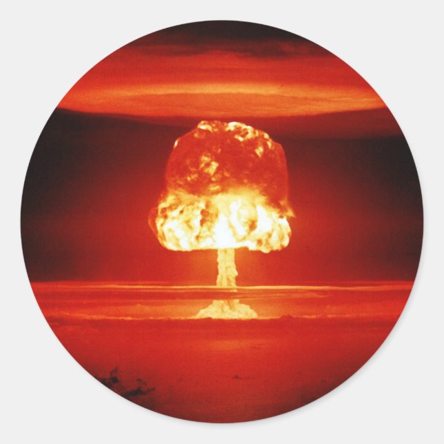 Sticker Rond Opération Castle 11 Megaton ROMEO Événement Atomiq (Devant)
