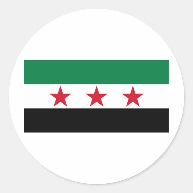 Sticker Rond opposition syrienne (Devant)