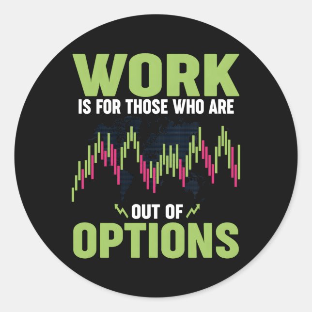Sticker Rond Options Trading Stock Market Day Trading Investiss (Devant)