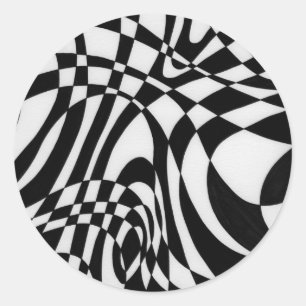 Sticker Rond Optique #1 par Michael Moffa c1991