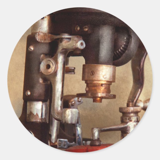 Sticker Rond Optométrie - Machine à couper les verres (Devant)