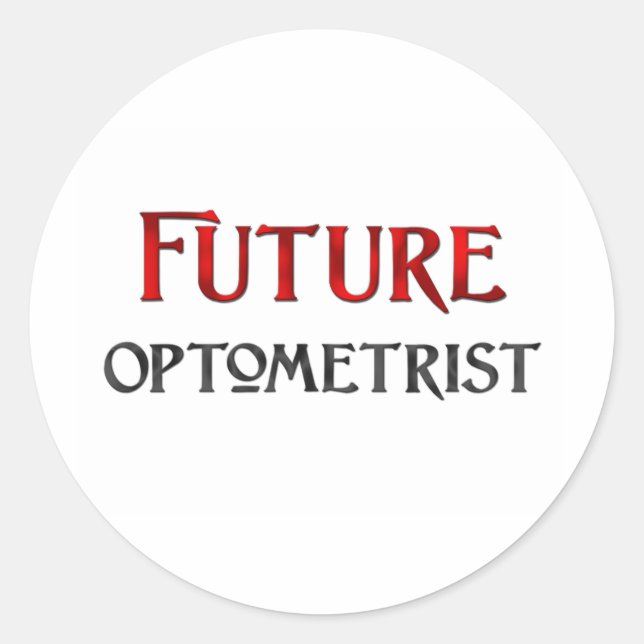 Sticker Rond Optométriste (Devant)
