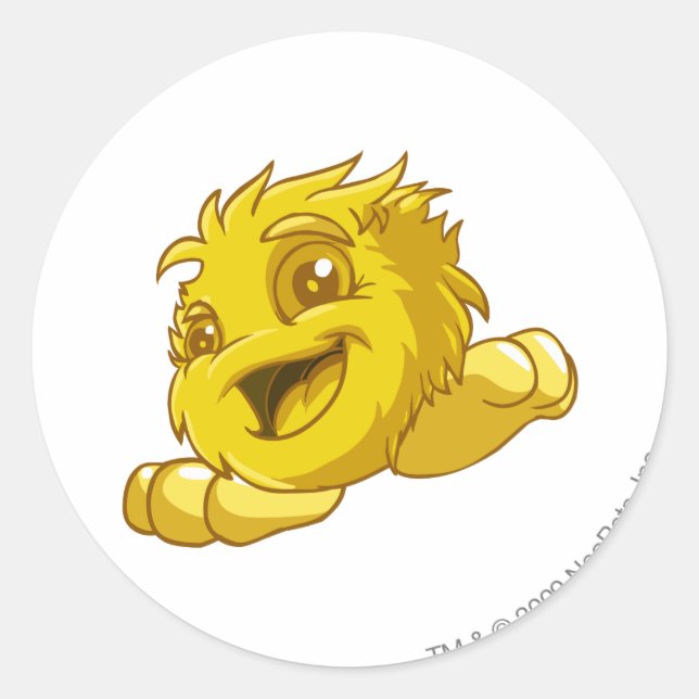 Sticker Rond Or de JubJub (Devant)