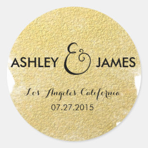STICKER ROND OR FAUX MODERNE