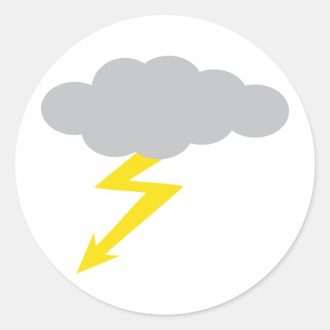 Sticker Rond orage (Devant)