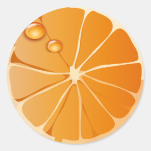 Sticker Rond orange