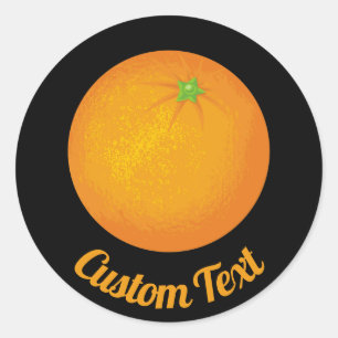 Sticker Rond Orange